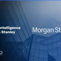 Artificial Intelligence at Morgan Stanley, featuring the company's name and a modern building.