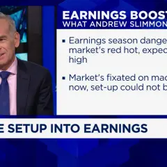 Andrew Slimmon discusses the setup into earnings season, noting it can be dangerous if expectations are high. He mentions the market's focus on macro issues.