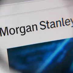 Close-up of a screen displaying "Morgan Stanley". This could be a webpage discussing the Morgan Stanley private bank minimum investment.