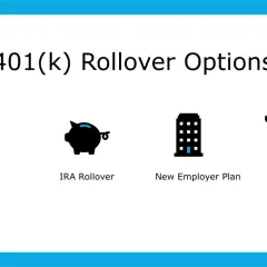 401(k) rollover options after leaving a job: Leave it, IRA rollover, new employer plan, or cash out.