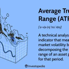A kayaker navigates choppy waters, symbolizing the **average true range** (ATR) indicator measuring market volatility.