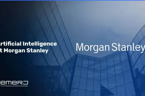 Artificial Intelligence at Morgan Stanley, featuring the company's name and a modern building.