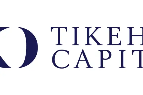 The Tikehau Capital logo features a stylized "TK" monogram in dark blue, followed by the words "TIKEHAU CAPITAL" in a classic serif font.