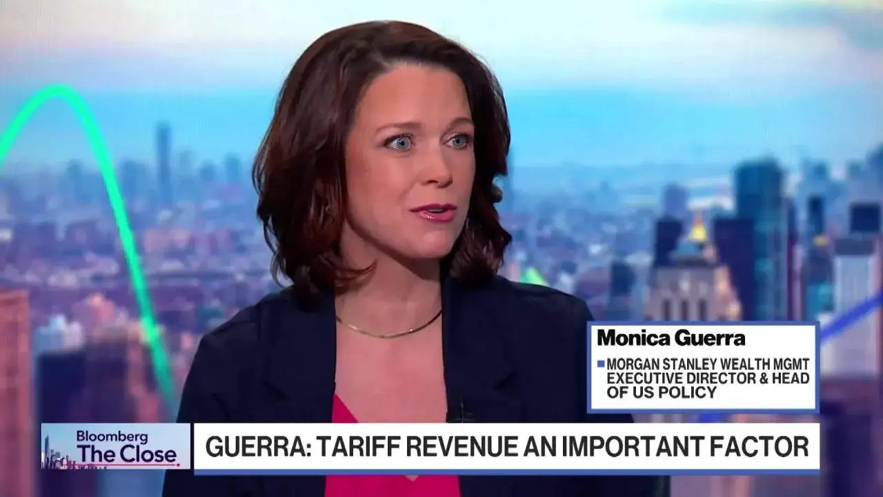 Monica Guerra, Executive Director at Morgan Stanley Wealth Mgmt, discusses tariff revenue as an important factor.