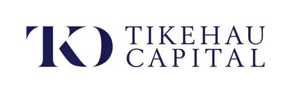 The Tikehau Capital logo features a stylized "TK" monogram in dark blue, followed by the words "TIKEHAU CAPITAL" in a classic serif font.